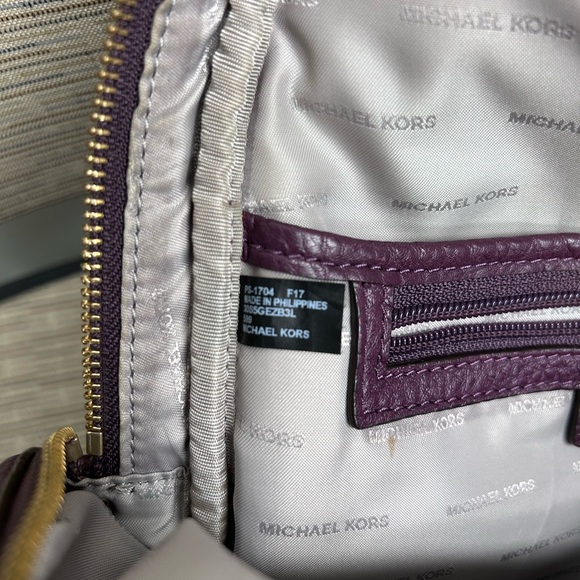 Michael Kors Purple Back Pack /purse - Picture 2 of 10